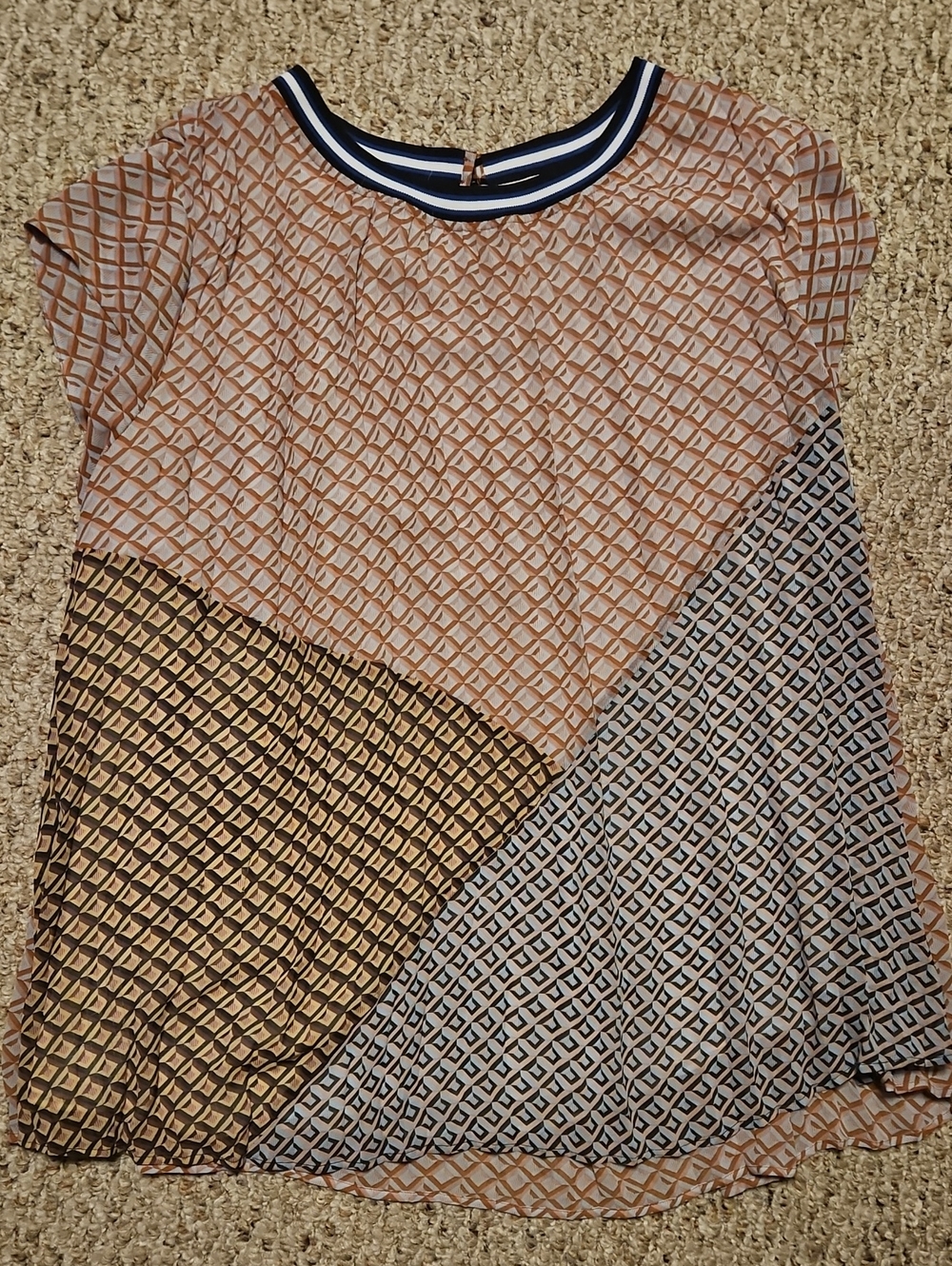 Cap-Sleeve Women's Top Sz 3x